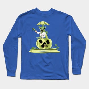 Pumpkin Zombie Halloween Long Sleeve T-Shirt